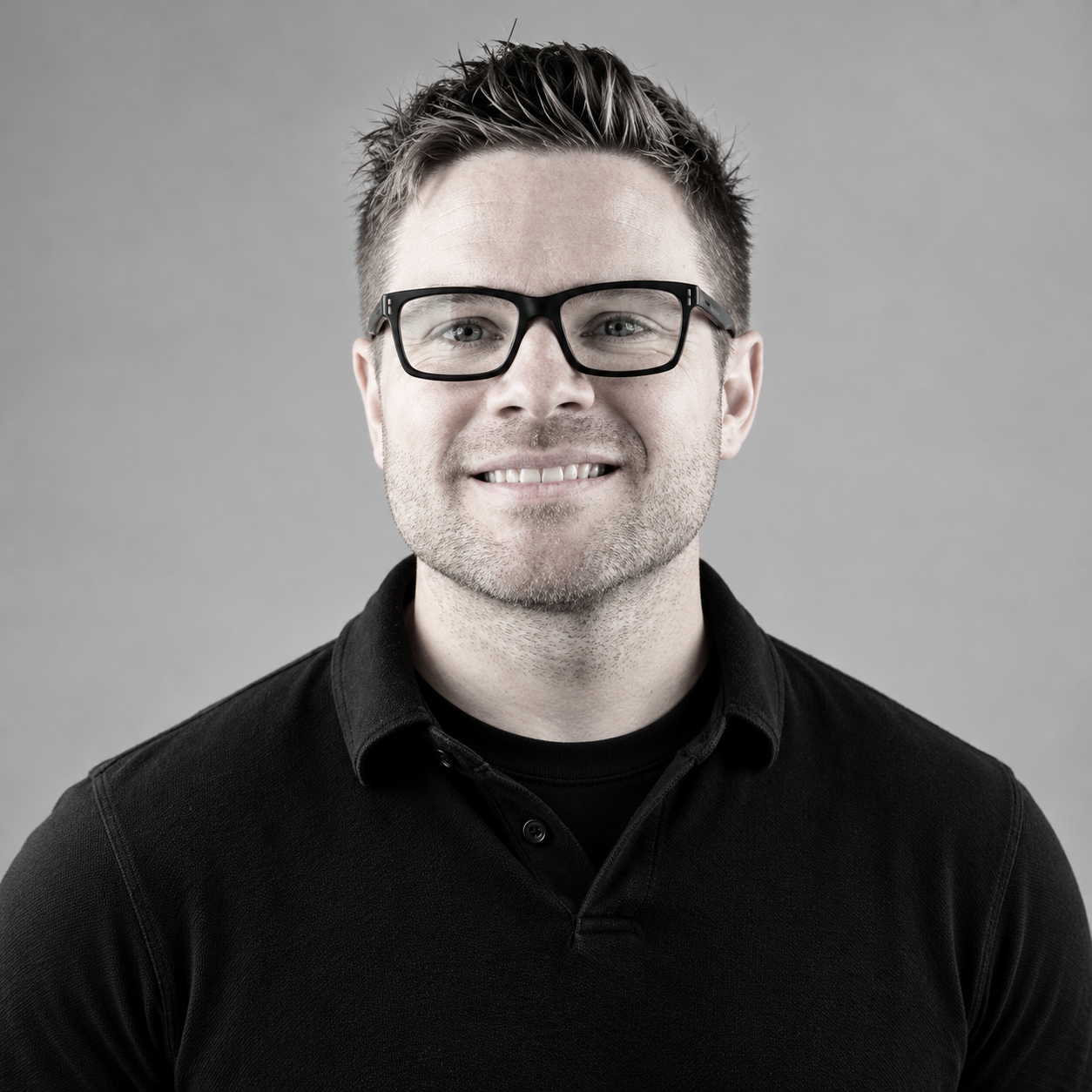 Kahl Payne Professional Black-and-White Headshot